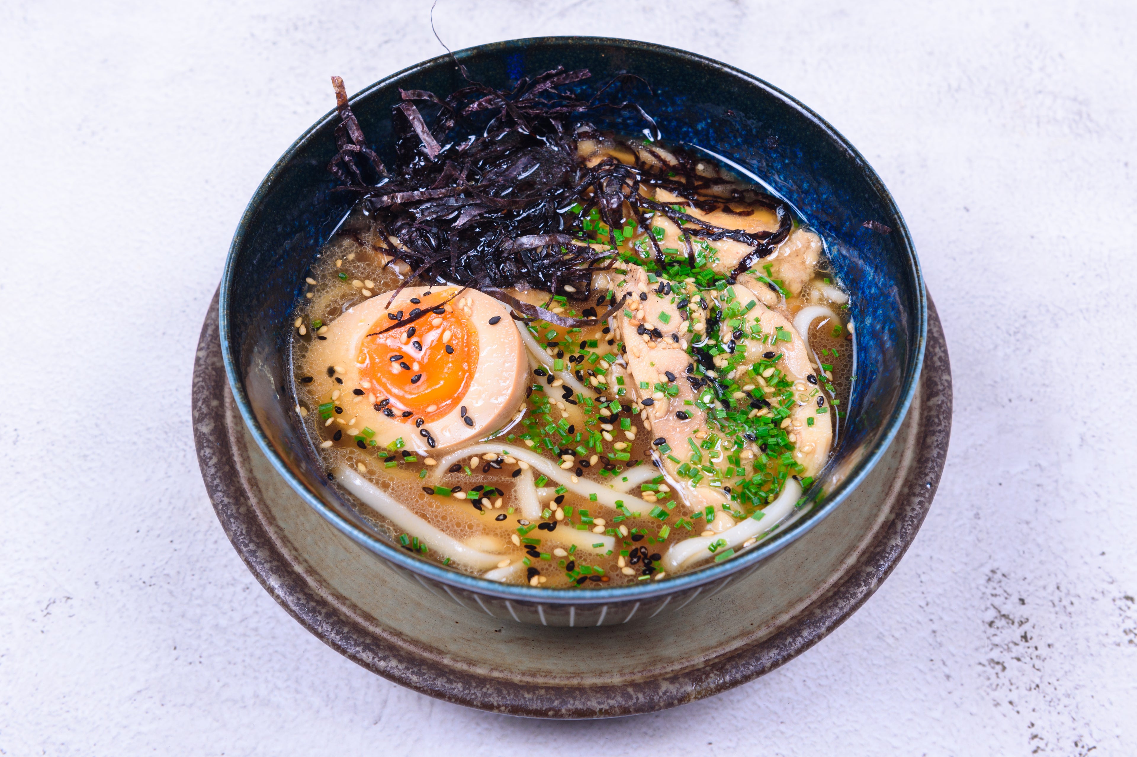 Ramen noodles with ginger chicken