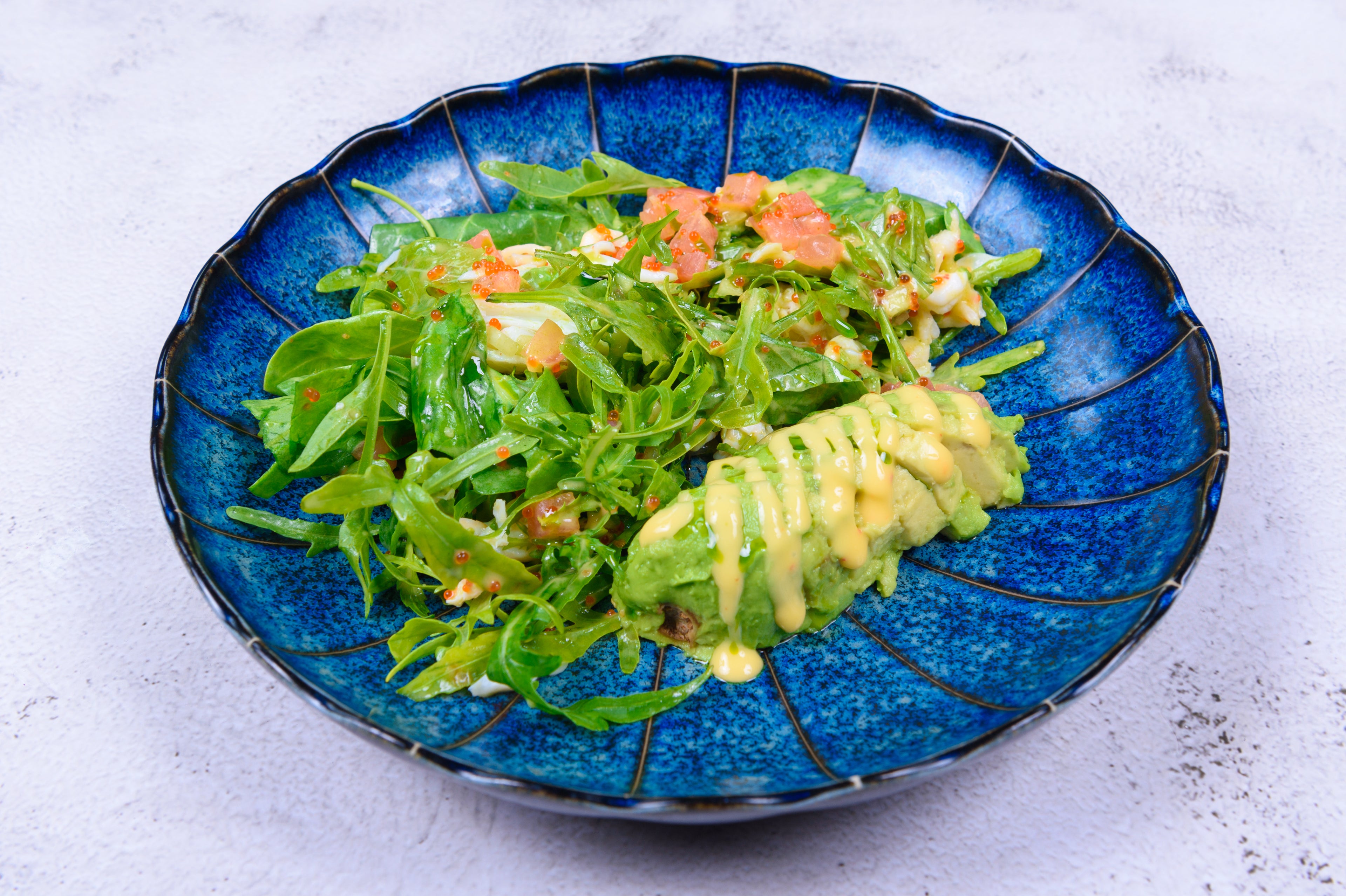 Crab salad with avocado